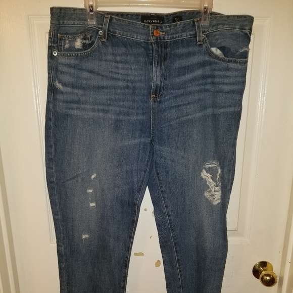Lucky Brand Denim - Lucky Brand Distressed Boyfriend Jeans